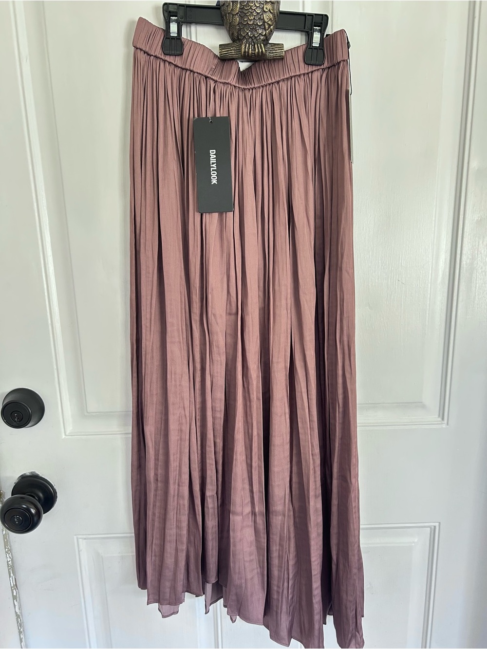 Current Air Women’s XS Pleated Maxi Skirt - Dusty Mauve
